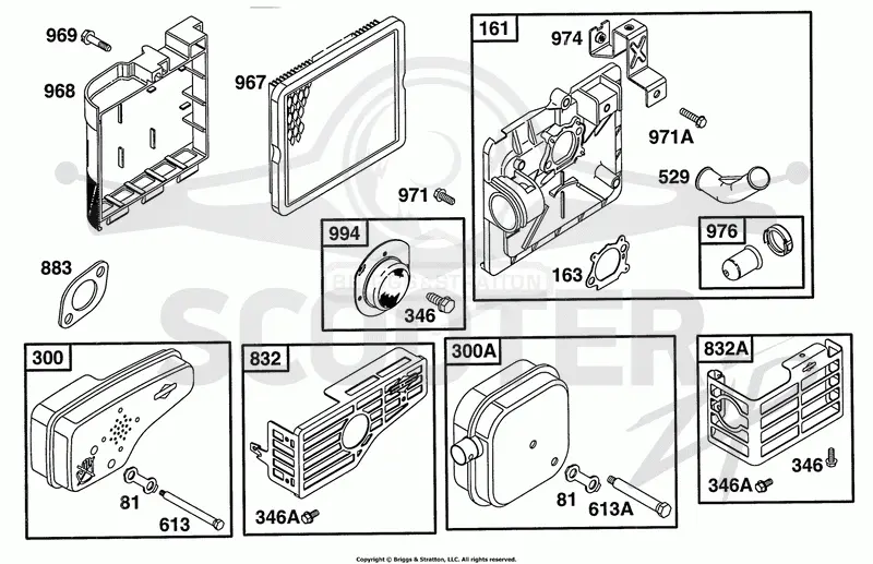 Air Cleaner Grp, Muffler Grp