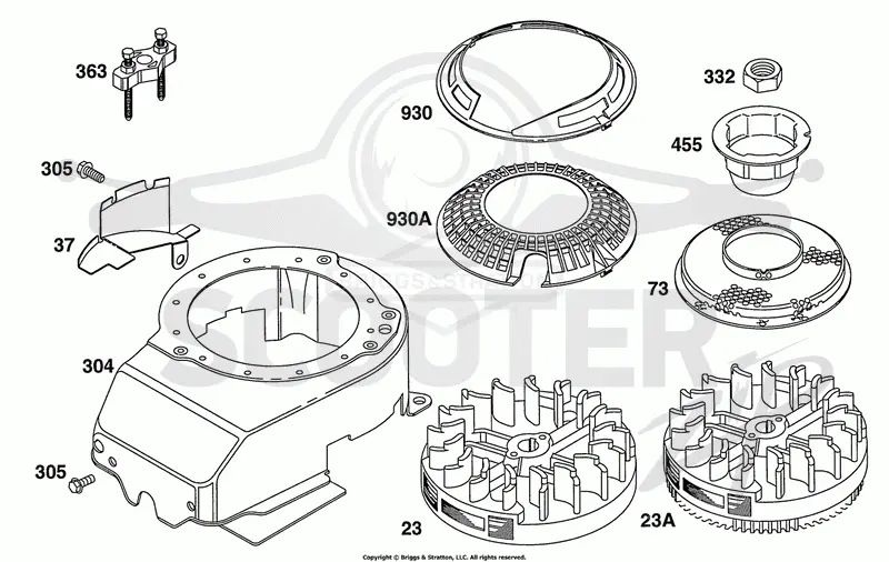 Blower Hsg, Flywheels