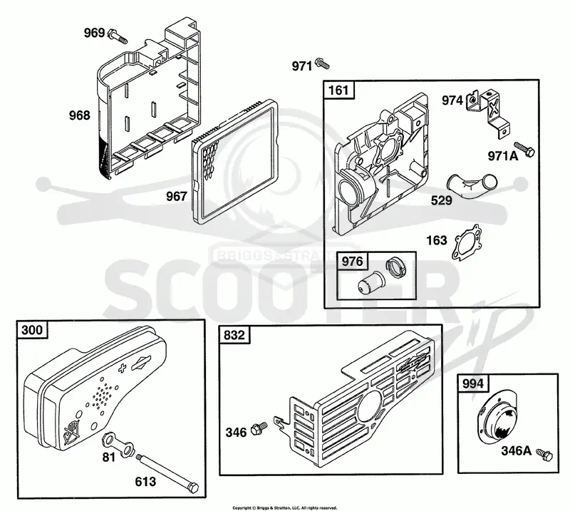 Air Cleaner Grp, Muffler Grp