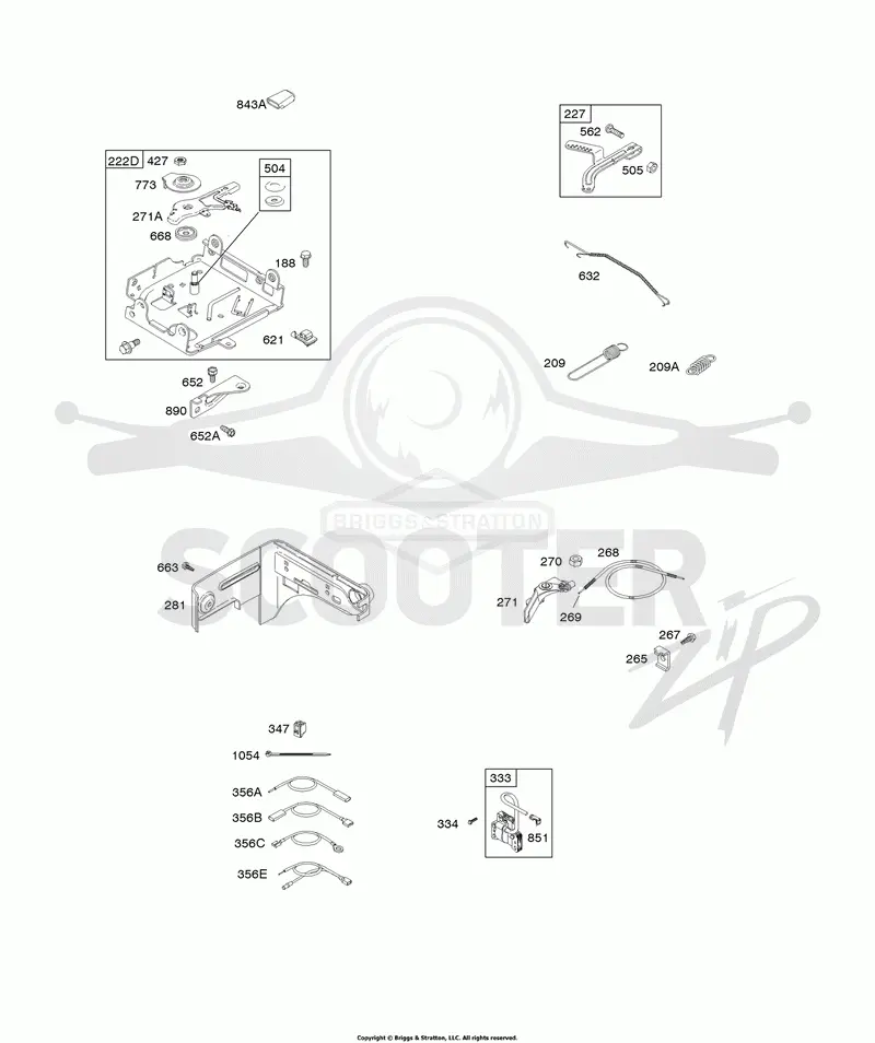 Controls, Governor Spring, Ignition