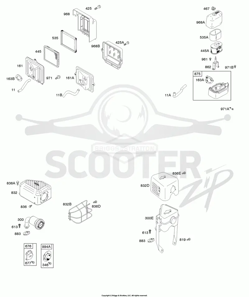 Air Cleaner, Exhaust System