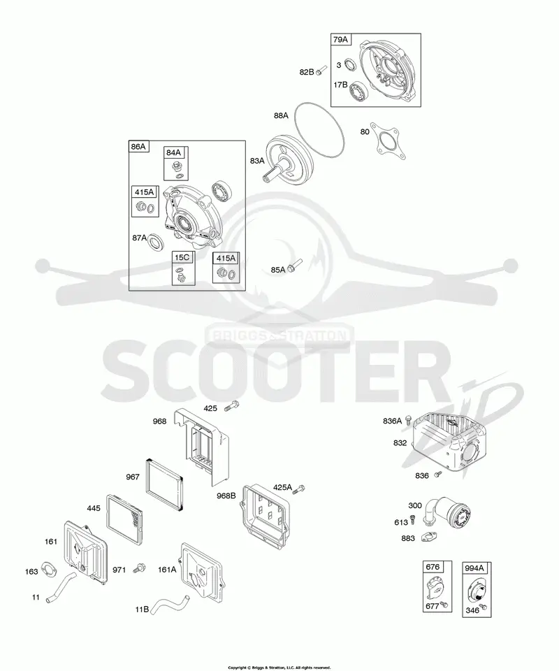 Air Cleaner, Exhaust System, Gear Reduction