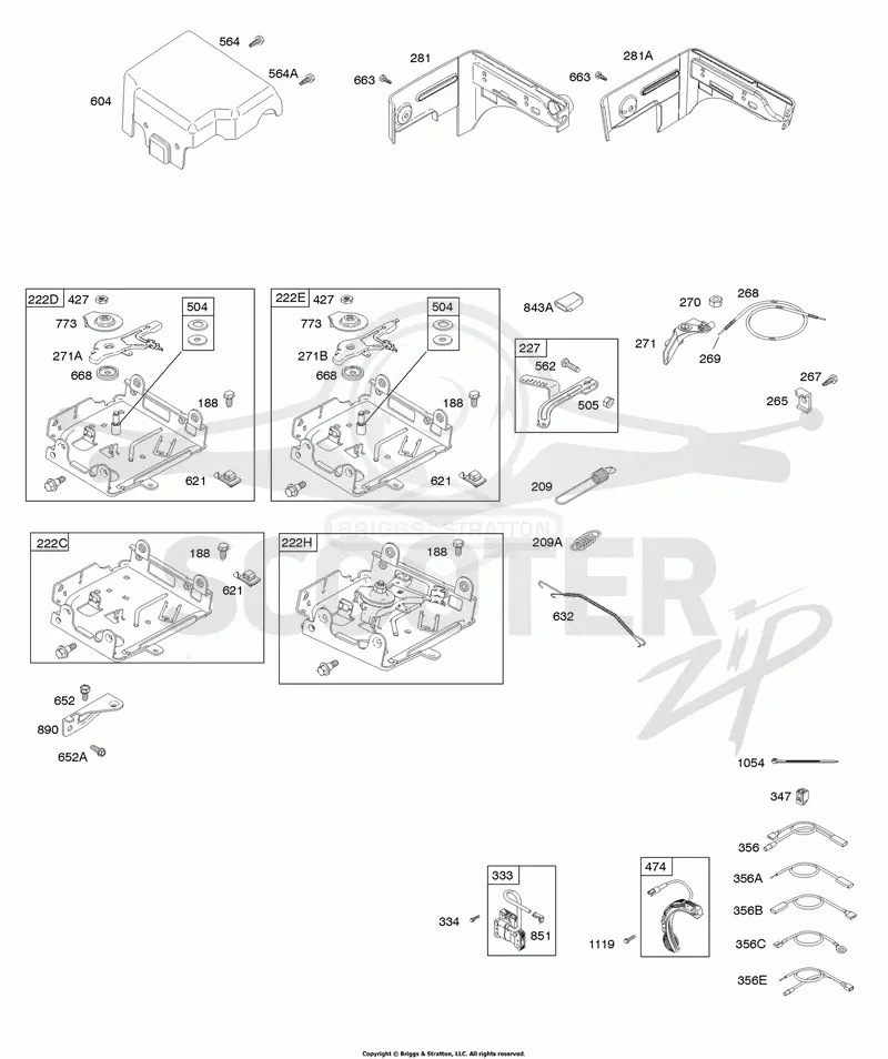 Controls, Governor Spring, Ignition