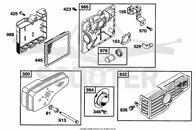 Air Cleaner Grp, Muffler Grp