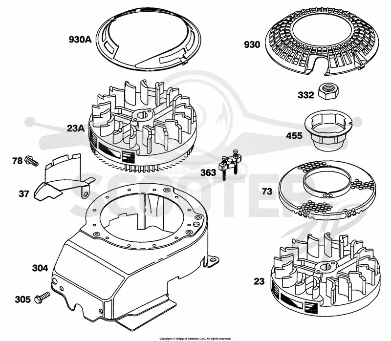 Blower Hsg, Flywheels
