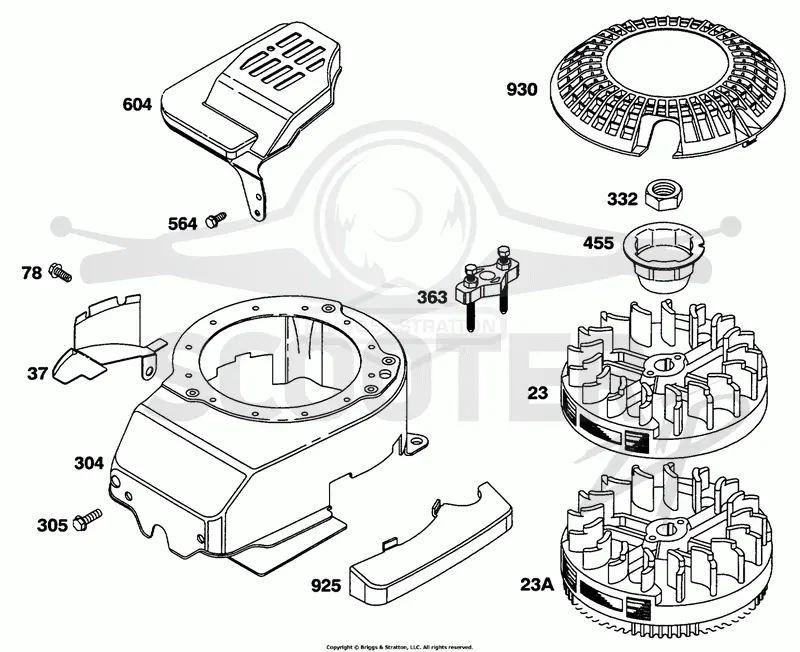 Blower Hsg, Flywheels