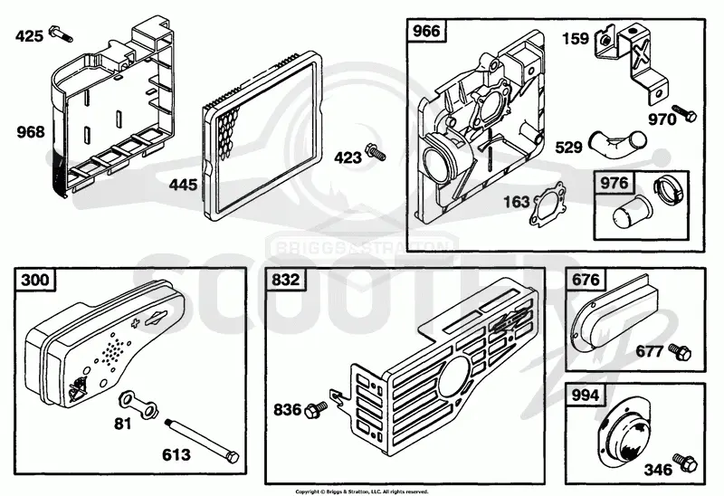 Air Cleaner Grp, Muffler Grp