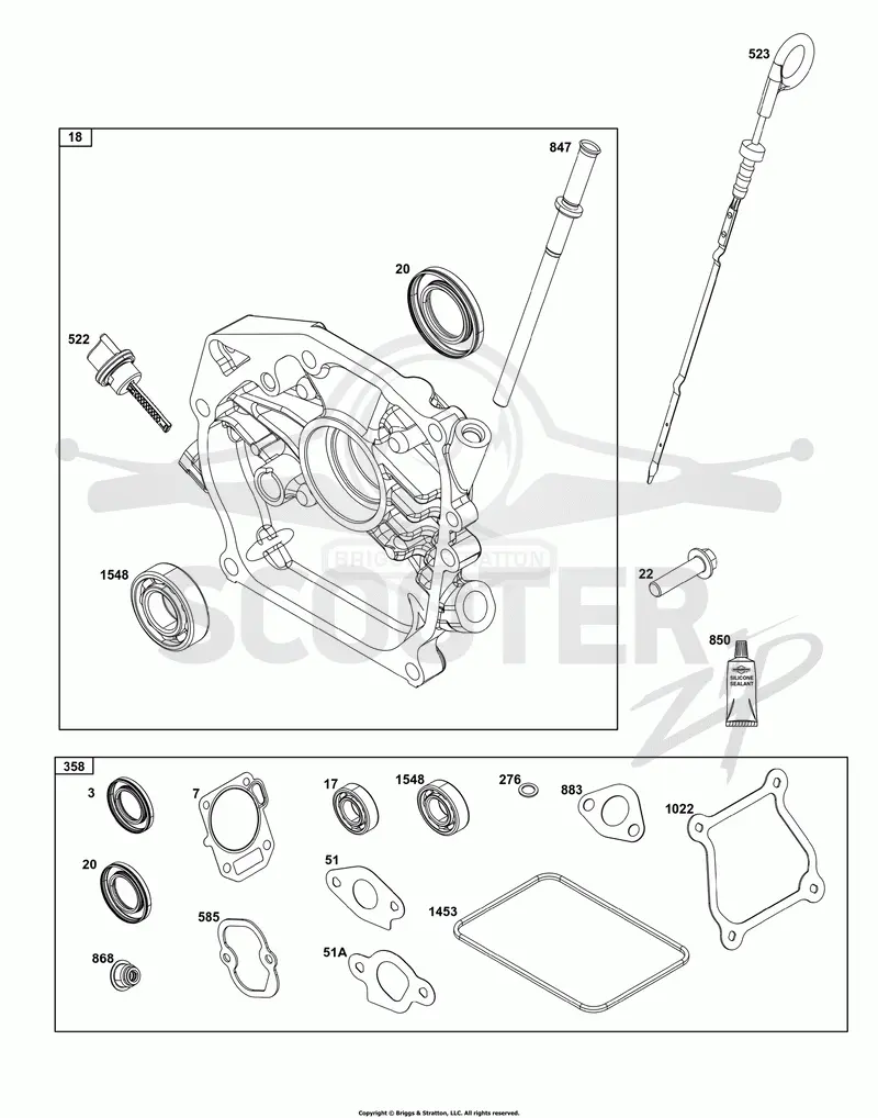 Crankcase Cover/Sump and Lubrication Group