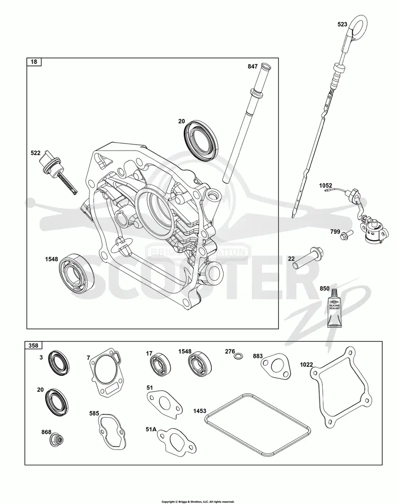 Crankcase Cover/Sump and Lubrication Group