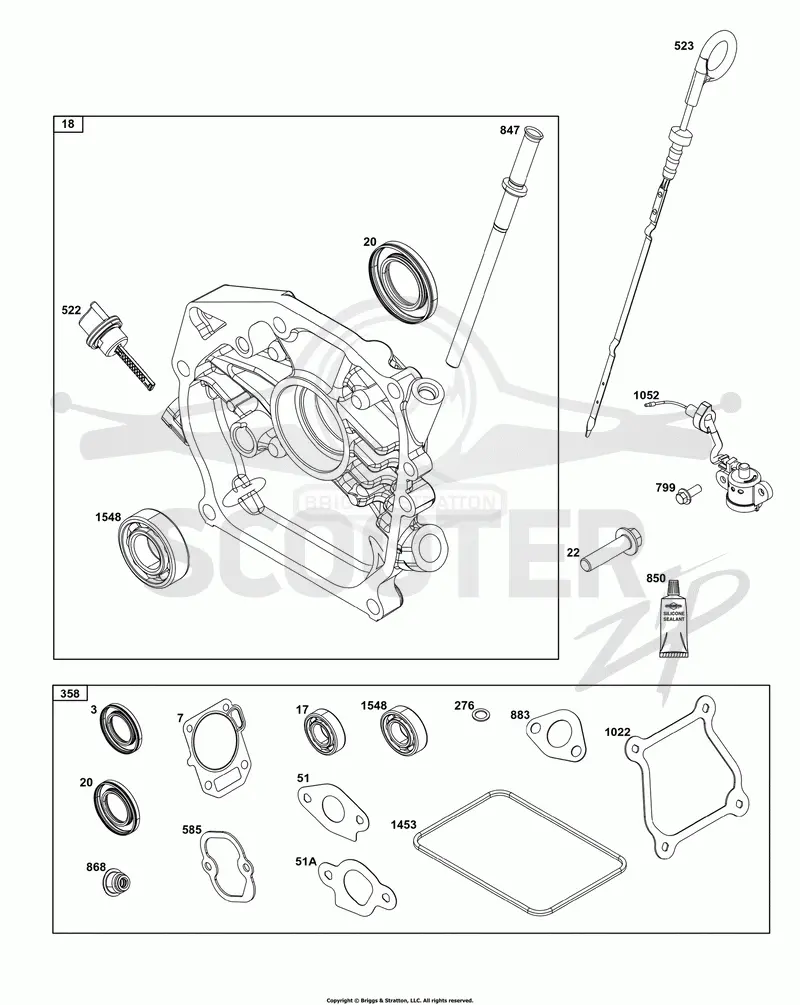 Crankcase Cover/Sump and Lubrication Group