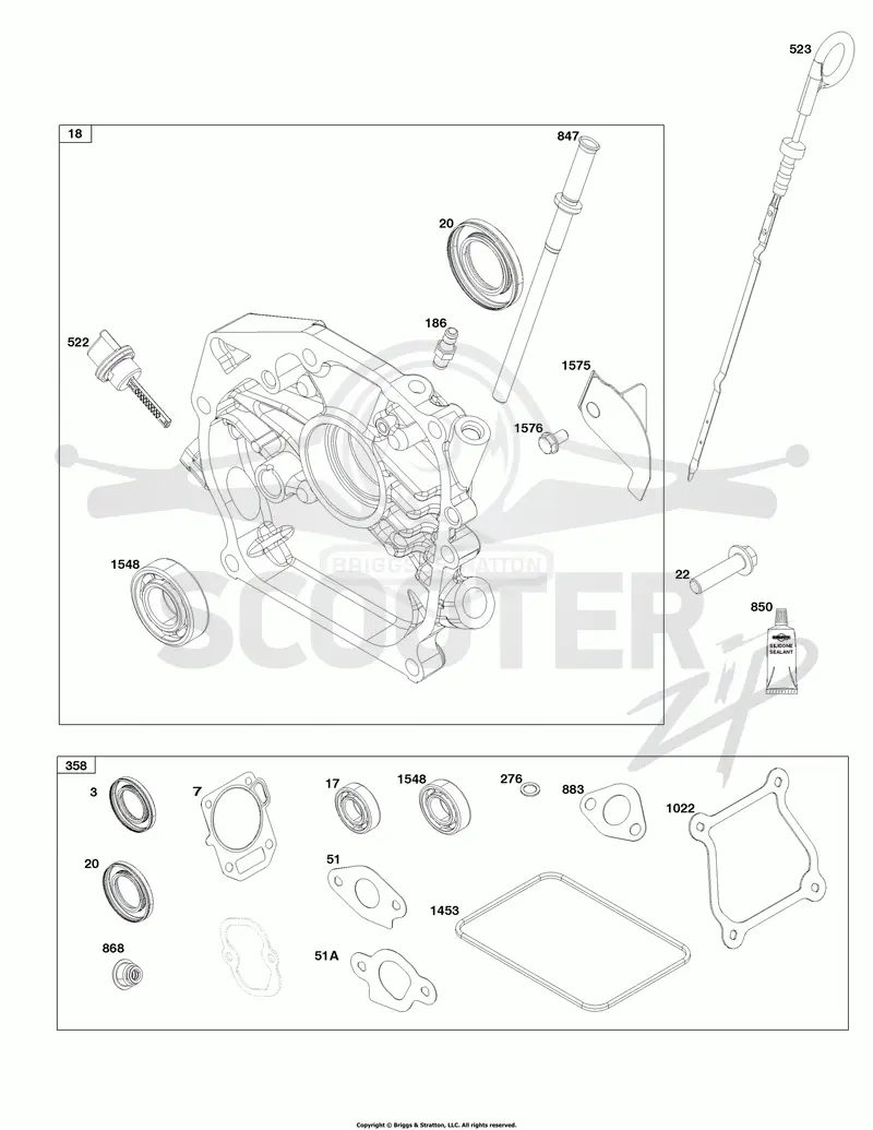 Crankcase Cover/Sump and Lubrication Group