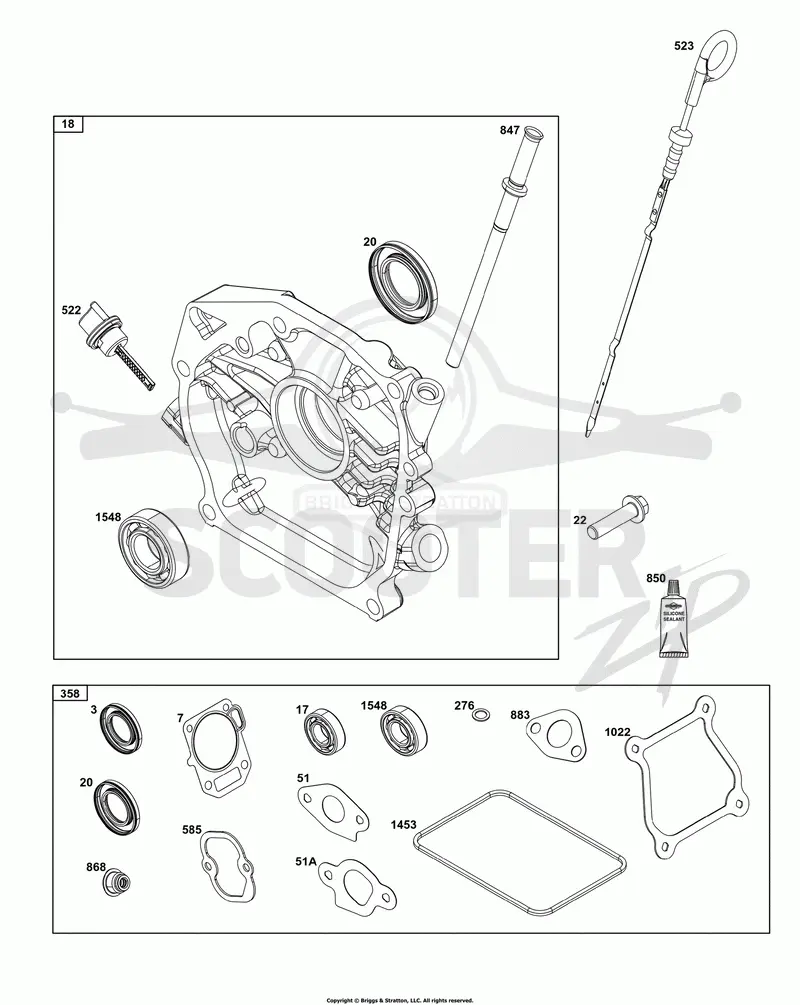 Crankcase Cover/Sump and Lubrication Group