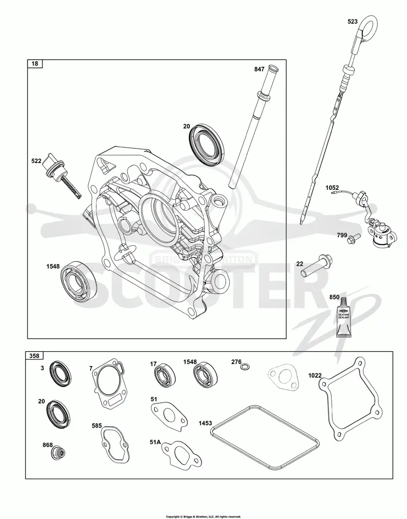 Crankcase Cover/Sump and Lubrication Group