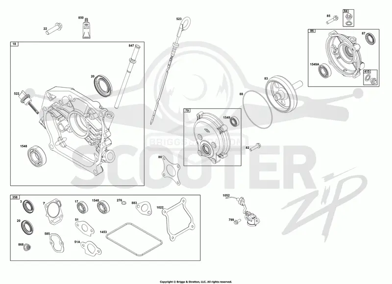 Crankcase Cover/Sump and Lubrication Group