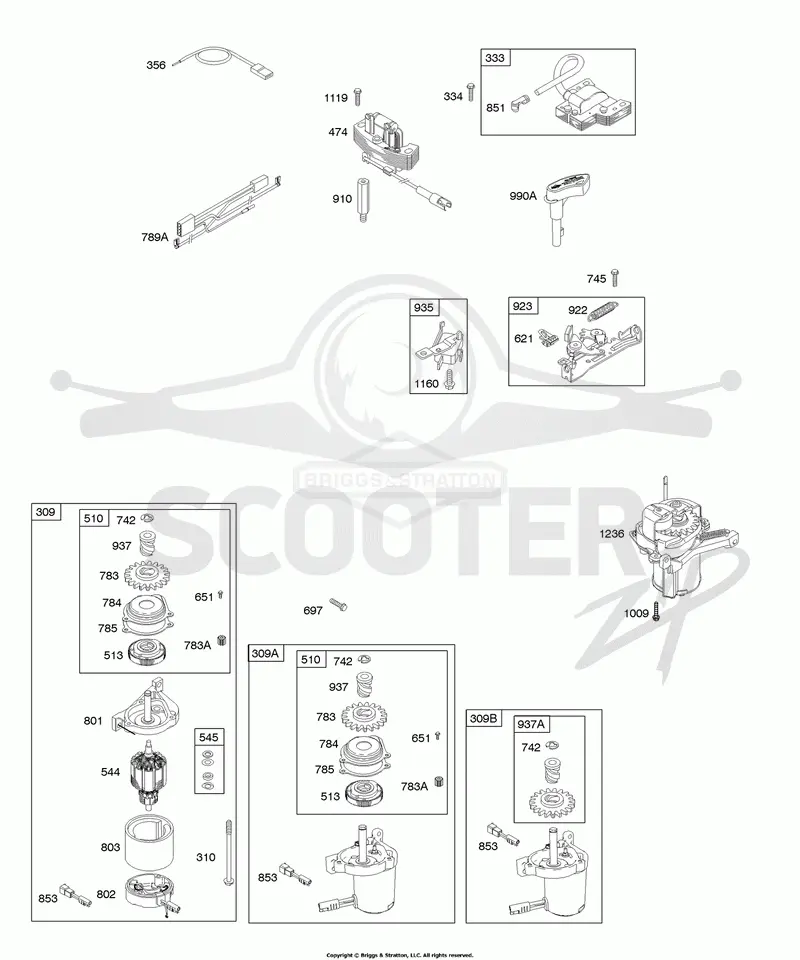 Alternator, Electric Starter, Electrical, Flywheel Brake, Ignition