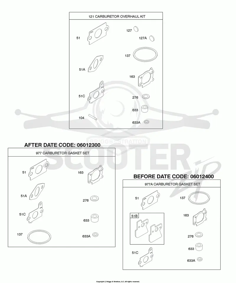 Carburetor Overhaul Kit, Carburetor Gasket Set
