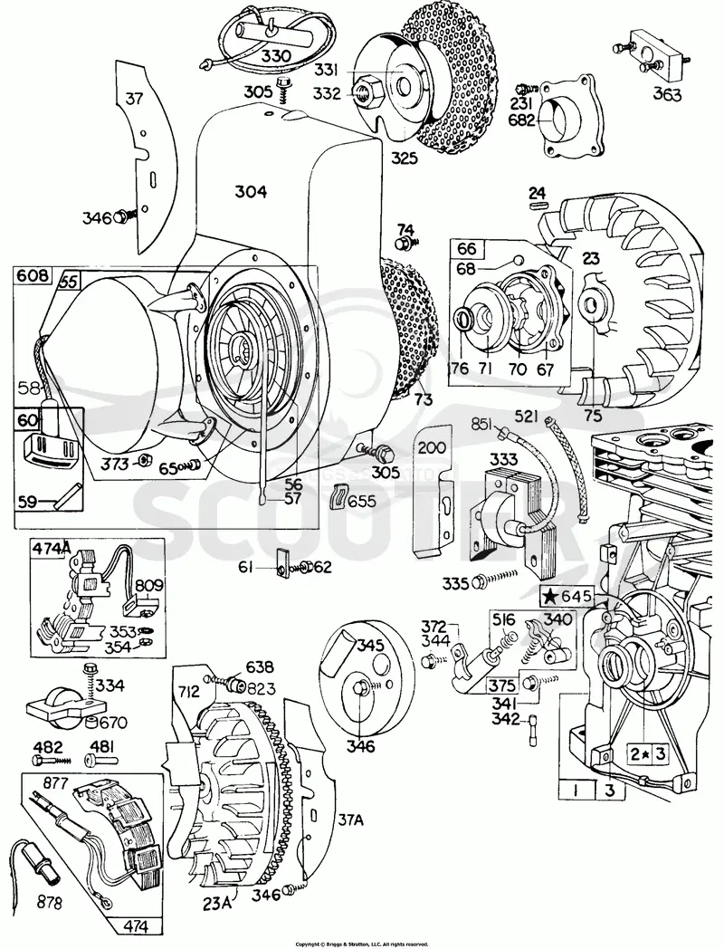 Blower Hsg,Flywheel,Rewind
