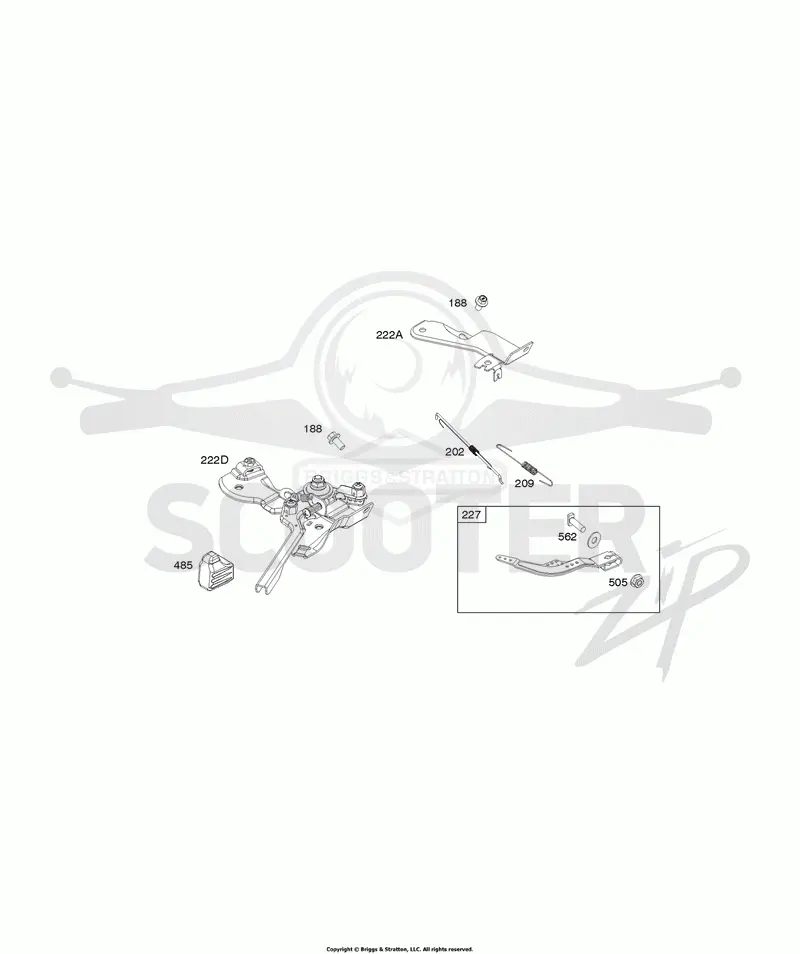 Controls, Governor Spring, Rewind Starter
