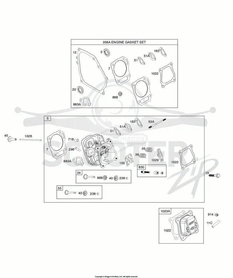 Cylinder Head, Engine Gasket Set