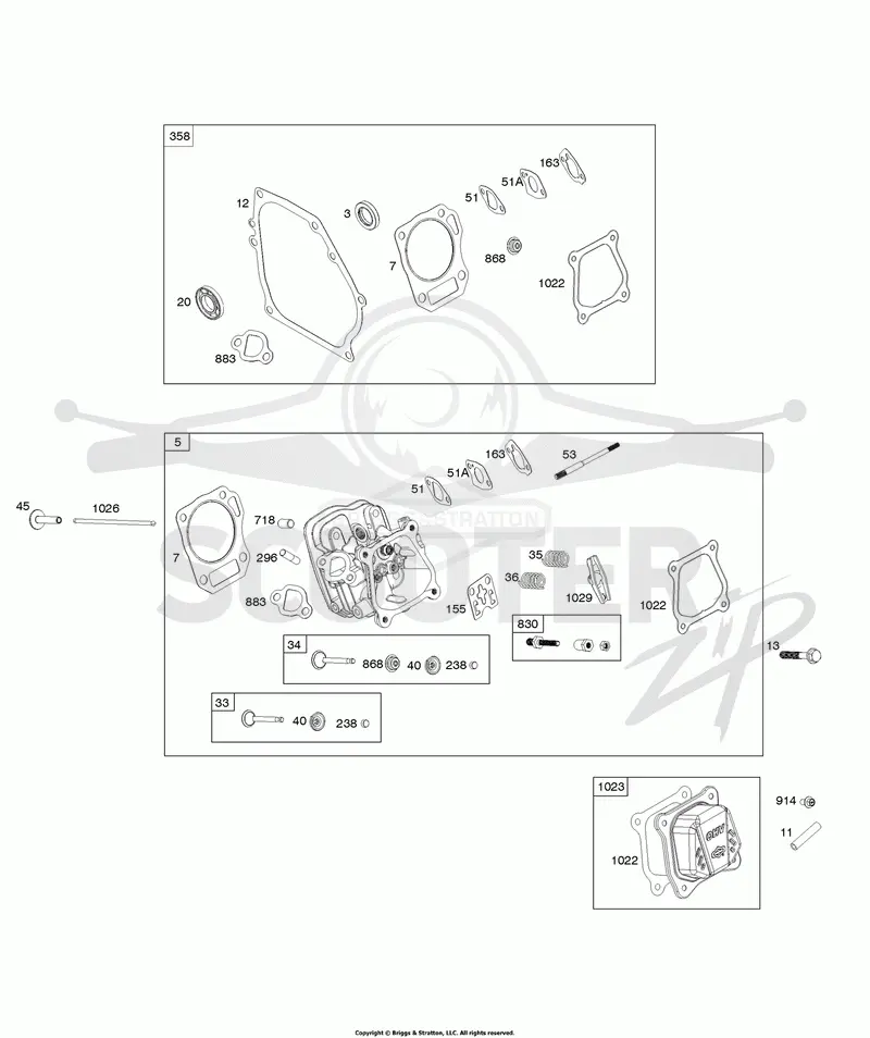 Cylinder Head, Engine Gasket Set