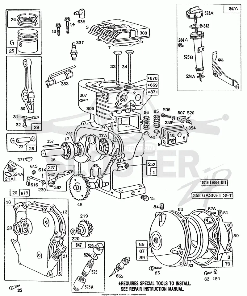 Cylinder,GearCase,Piston Grp