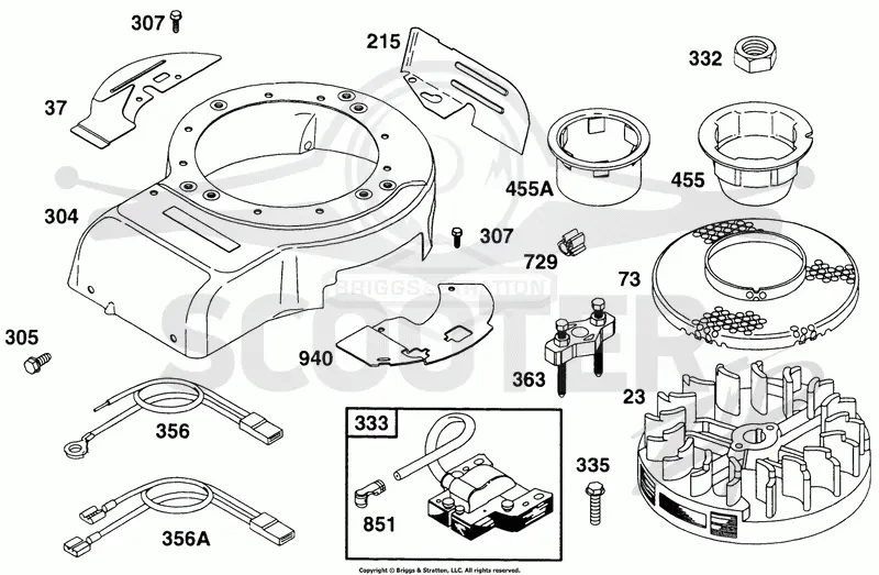 Blower Hsg, Flywheel, Elect