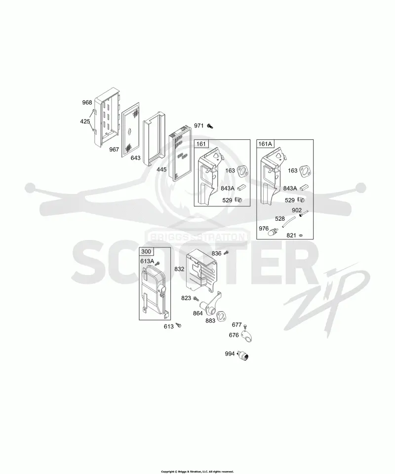 Air Cleaner Group, Muffler