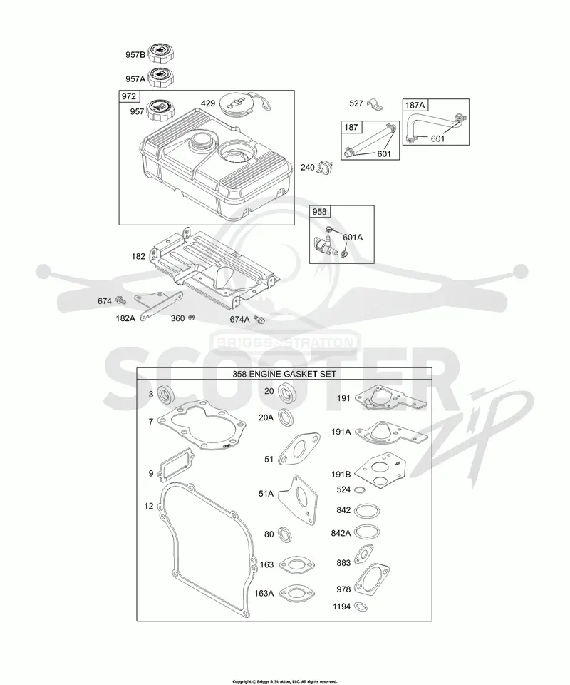Fuel Tank Group, Kits/Gasket Sets-Engine