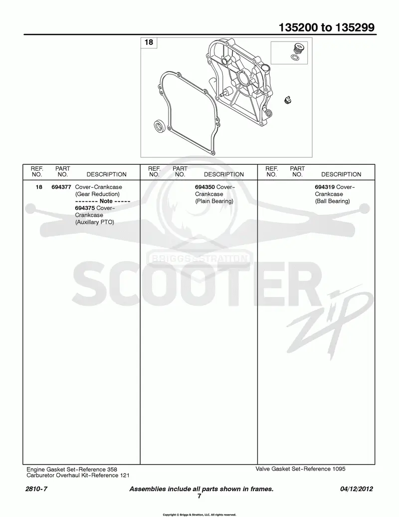 Crankcase Cover/Sump