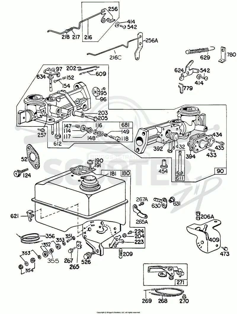 Carburetor & Fuel Tank Assy