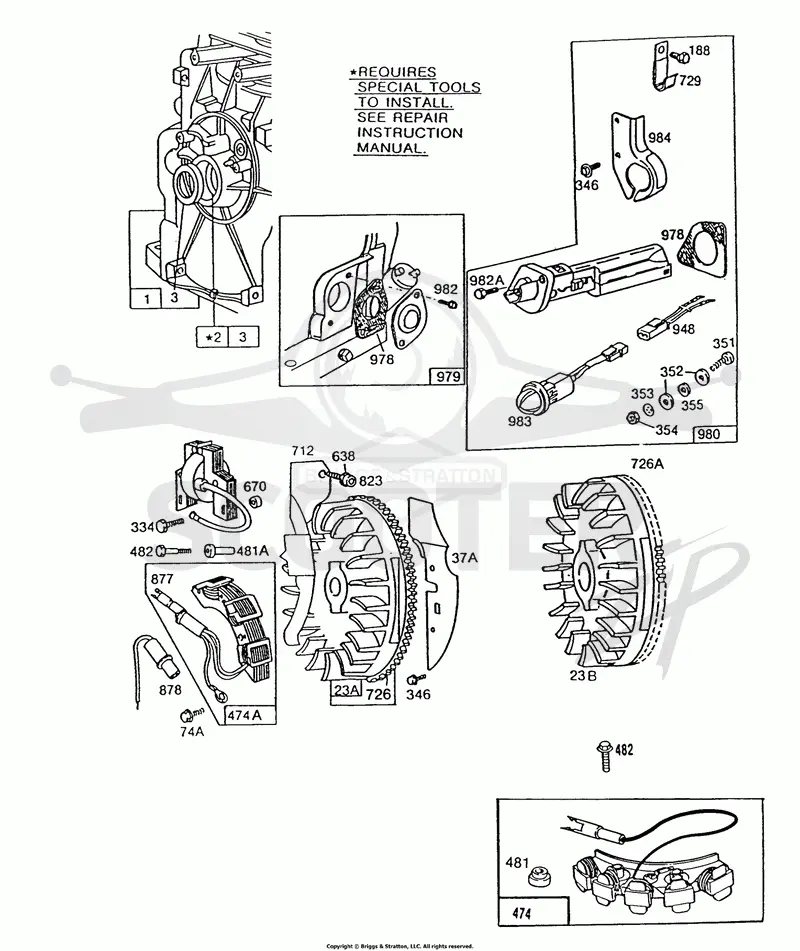 Oil Gard, Flywheels, Elect.