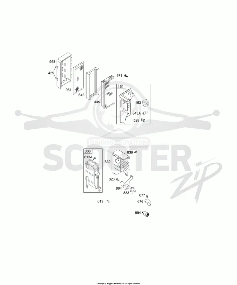 Air Cleaner Group, Muffler