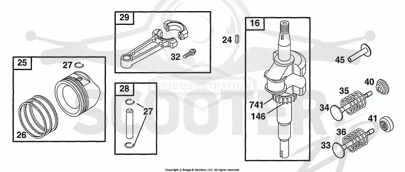 Piston Grp, Crankshaft