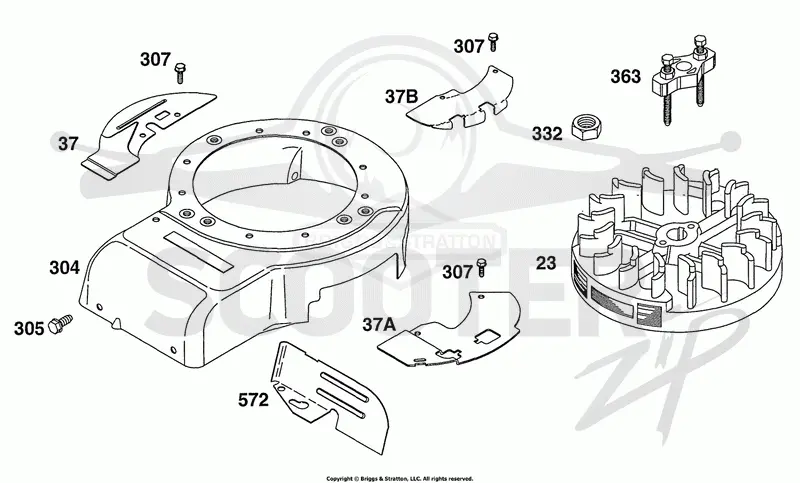 Blower Hsg, Flywheel