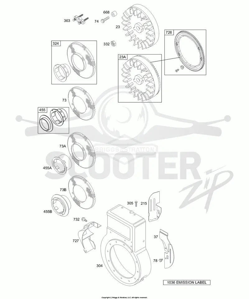 Blower Housing/Shrouds, Flywheel Groups