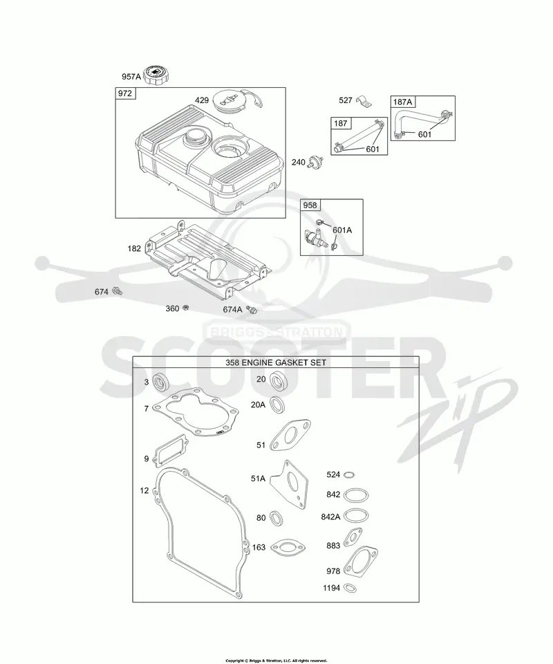 Fuel Tank Group, Kits/Gasket Sets-Engine