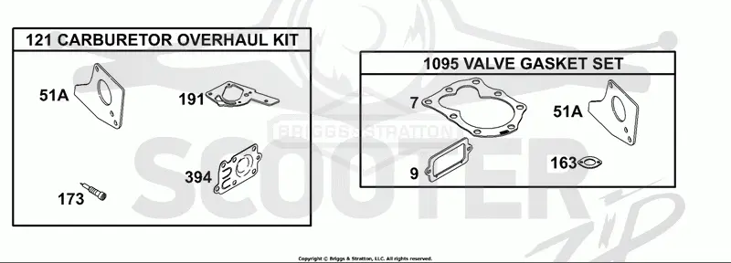 Carburetor Overhaul/Valve Gasket Set