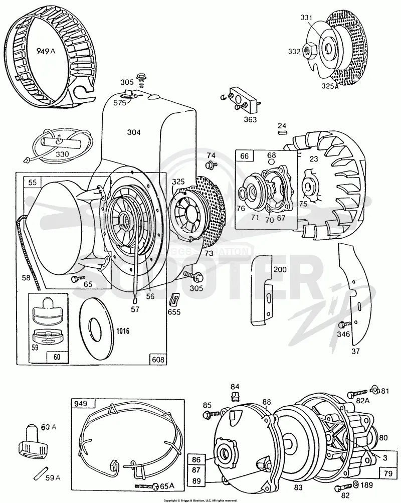 Blower Hsg,Rewind,Gear Case
