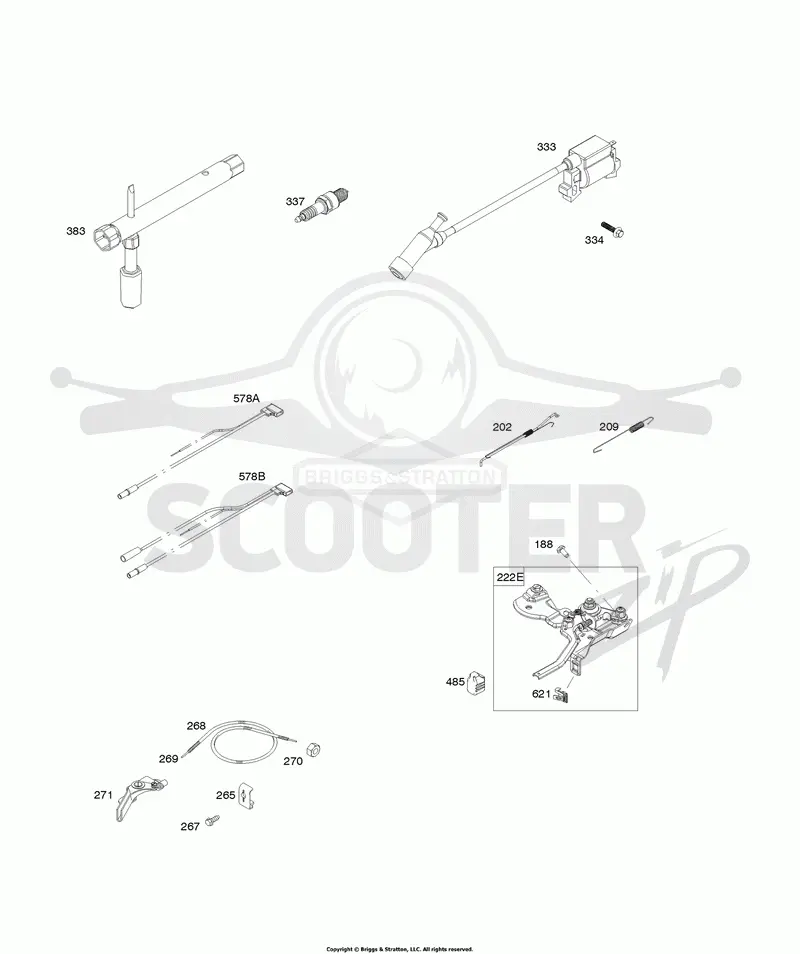 Armature, Controls, Electrical System, Governor Spring, Ignition, Spark Plug