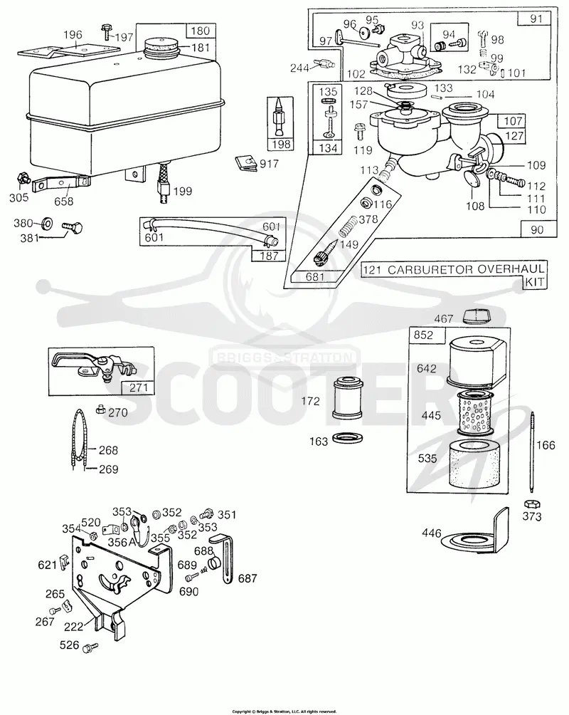 Carburetor,Fuel Tank,A/Cv