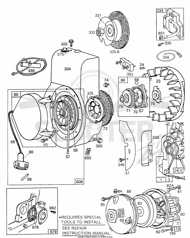 Blower Hsg,Rewind,Gear Case