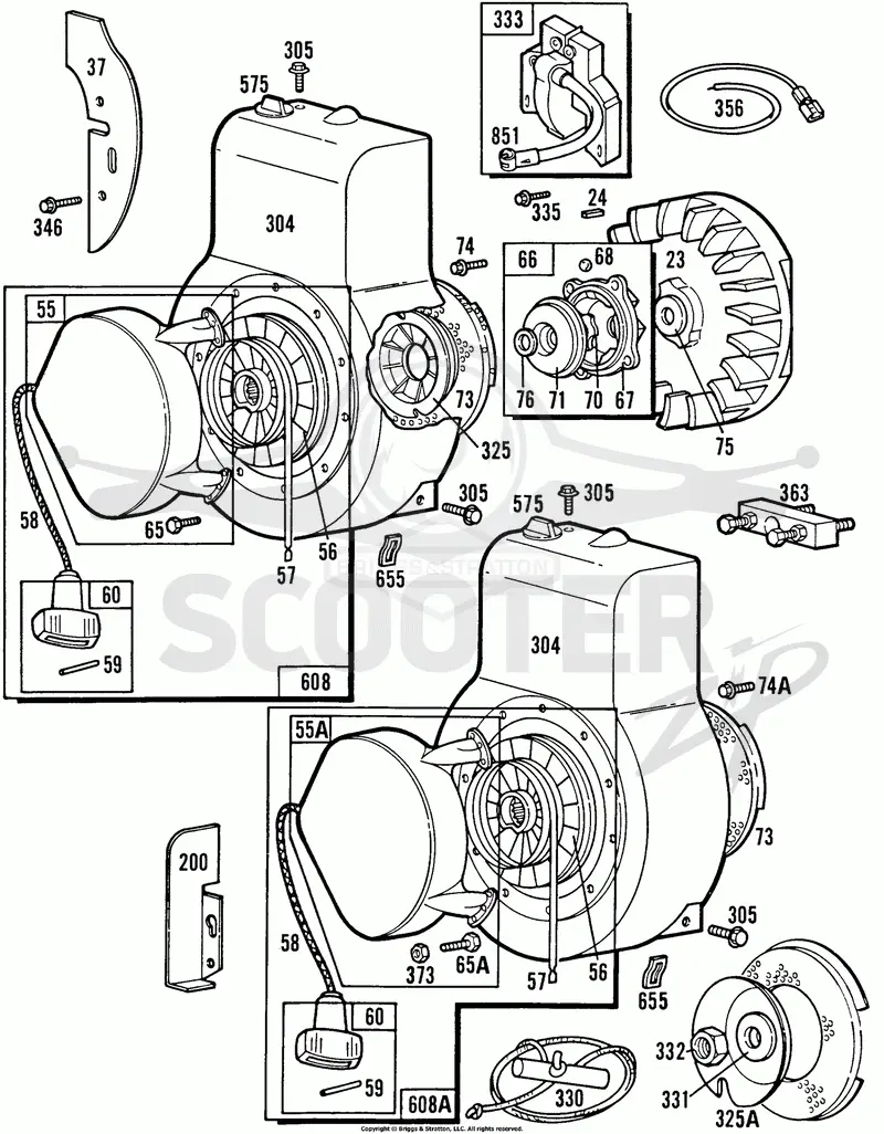 Blower Hsgs, Rewind Assys.