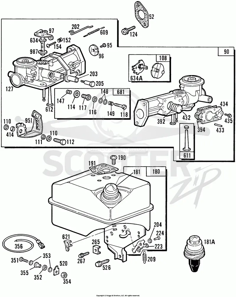 Carburetor & Fuel Tank Assy