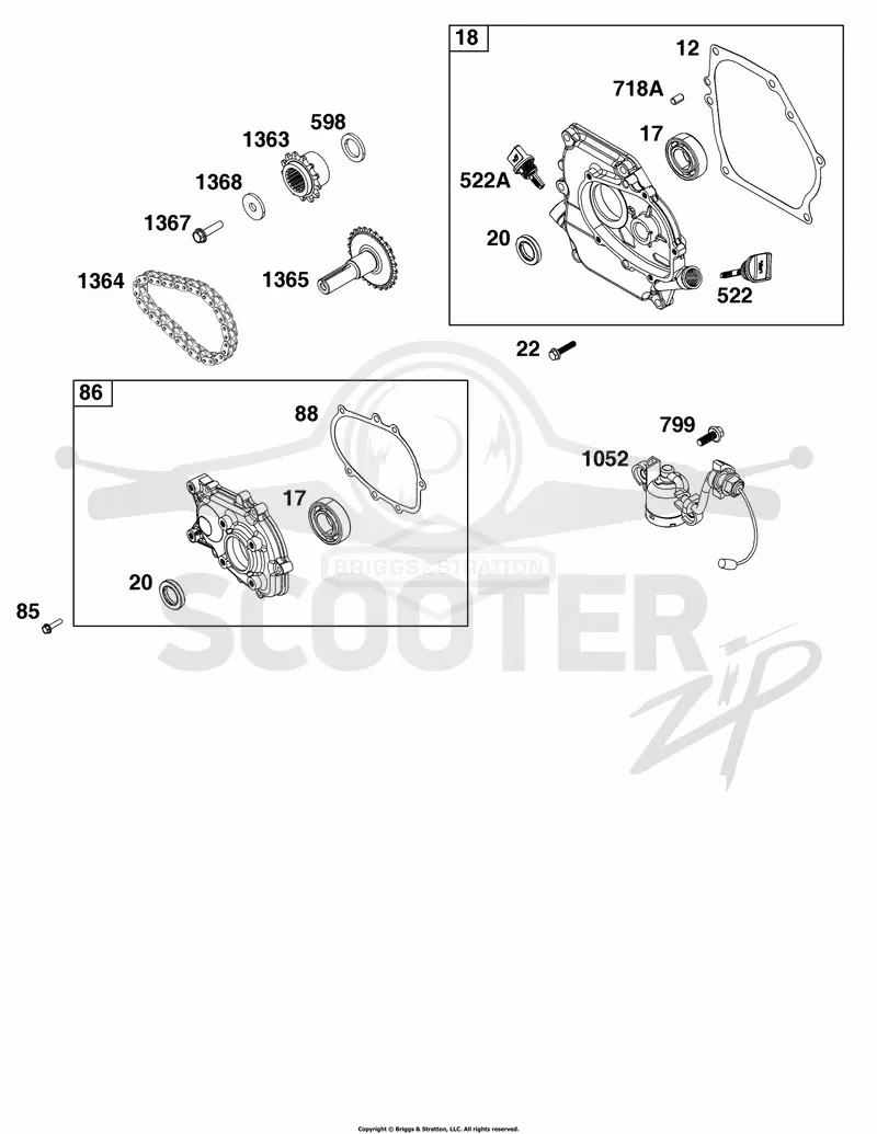 Crankcase Cover/Sump and Lubrication Group