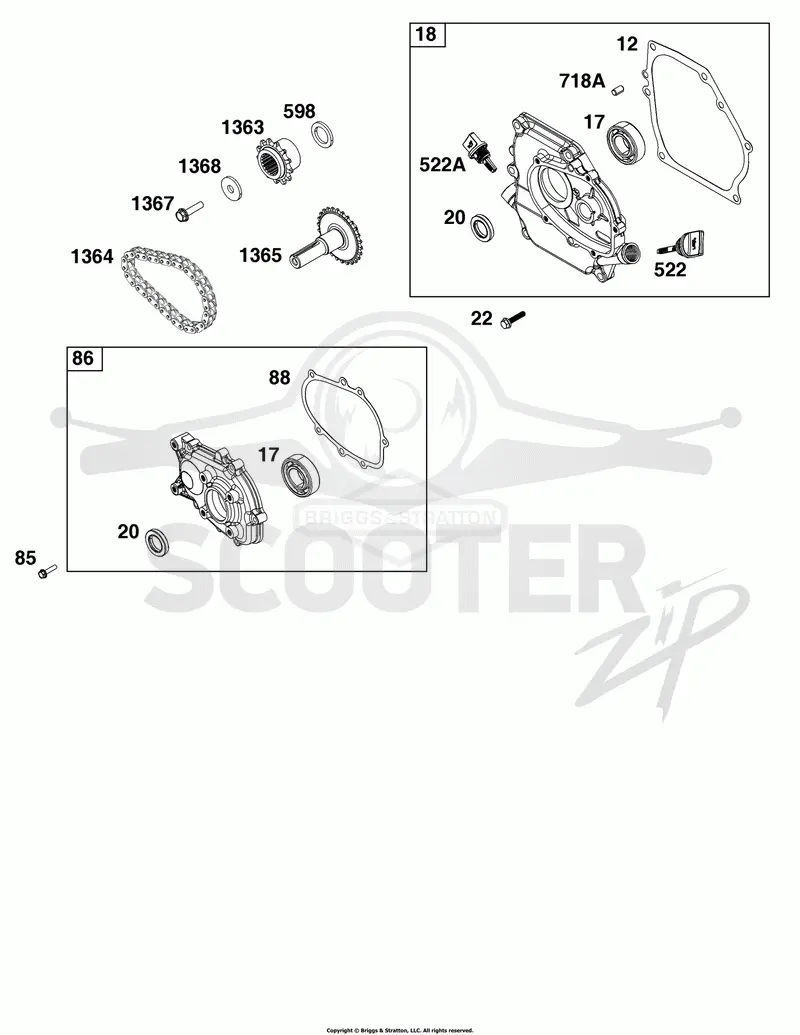 Crankcase Cover/Sump and Lubrication Group