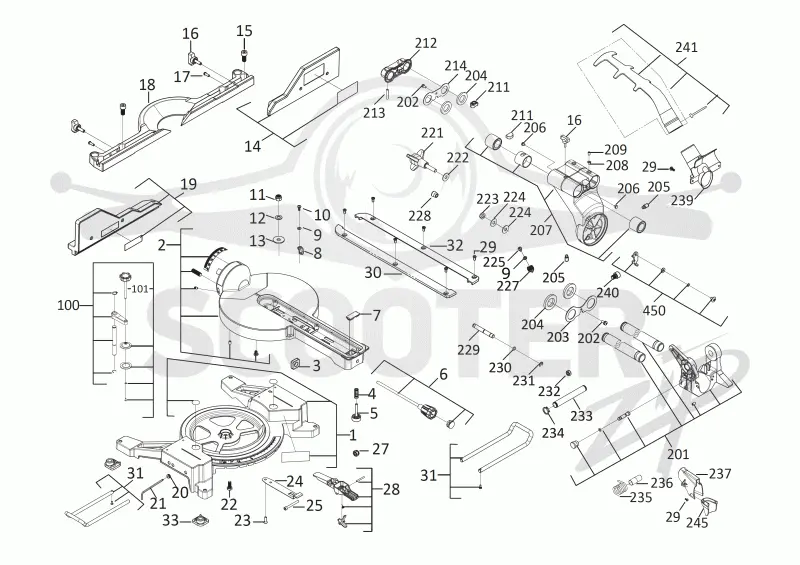 AEG BPS18-254BL-0 (Code 4605-90) Схема 1
