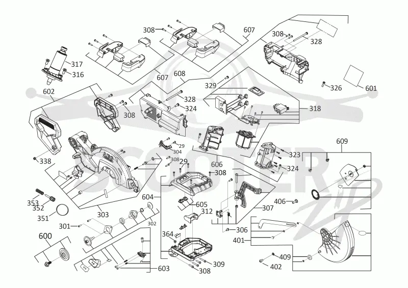 AEG BPS18-254BL-0 (Code 4605-90) Схема 2