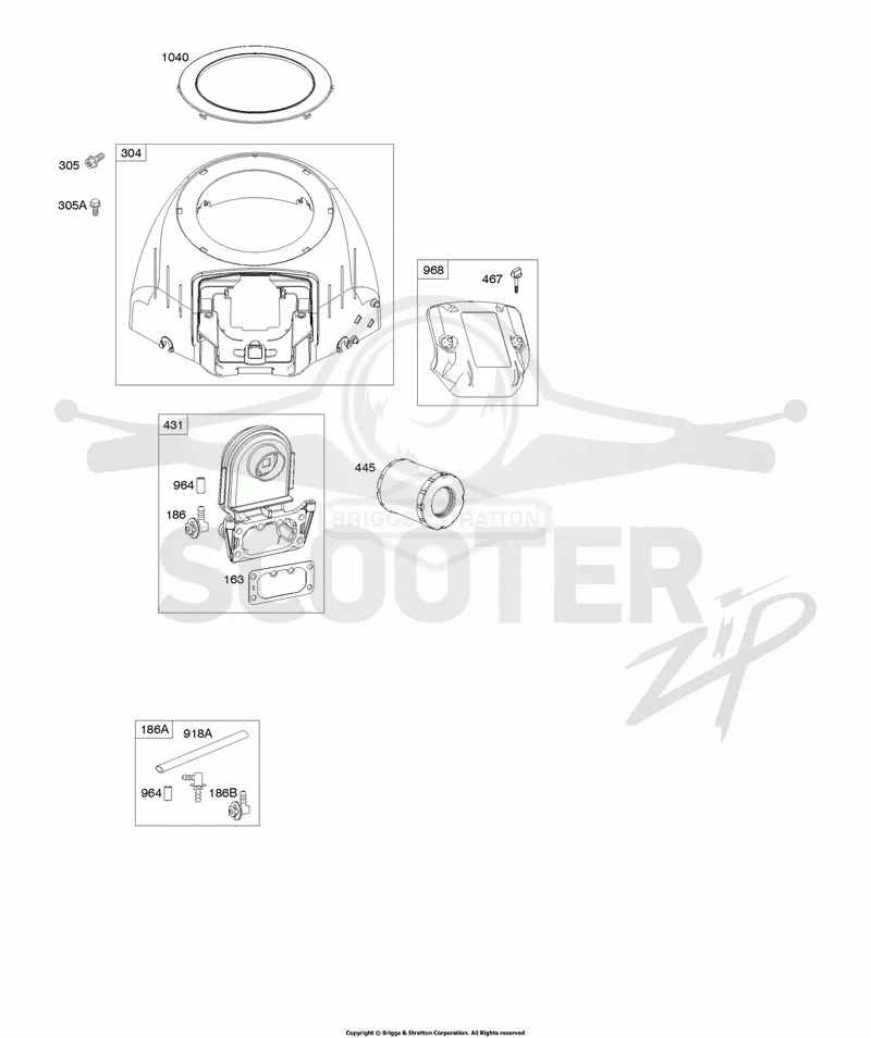 Blower Housing, Air Cleaner