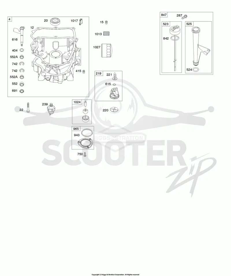 Engine Sump, Oil Pump, Dipstick/Tube Assembly