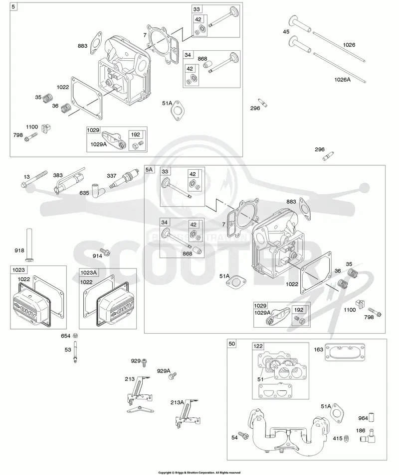 Cylinder Head, Rocker Arm Cover, Intake Manifold